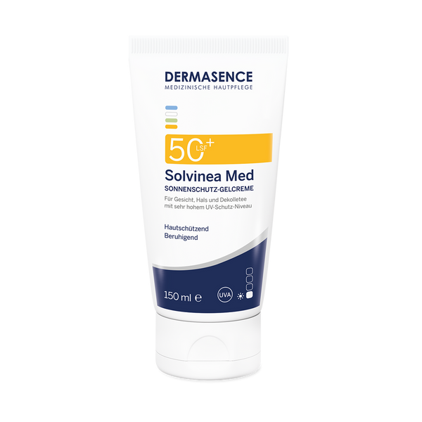 DERMASENCE SolvineaMed Sun Protection Gel Cream SPF50+ – 150ml | ديرماسنس واقي شمس جل كريم عالي الحماية للبشرة الحساسة والمتفاعلة SPF50+ – ١٥٠ مل