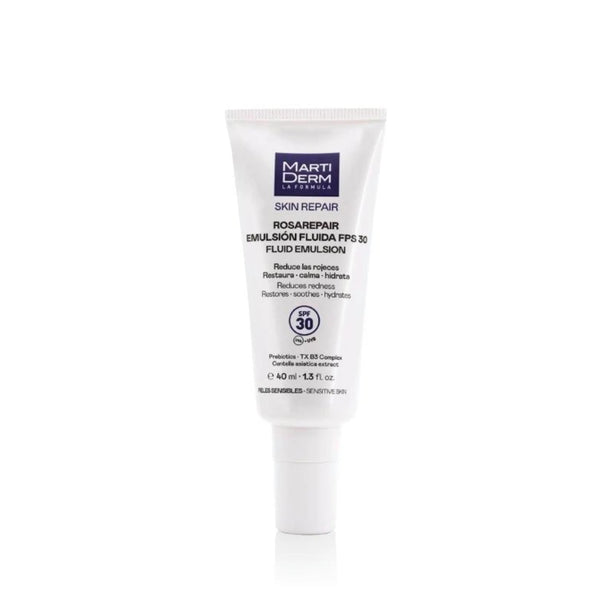 MartiDerm La Fórmula Skin Repair Rosarepair Fluid Emulsion SPF30 – 40ml | مارتي ديرم مستحلب مهدئ للاحمرار والروزاسيا مع حماية SPF30 – 40 مل