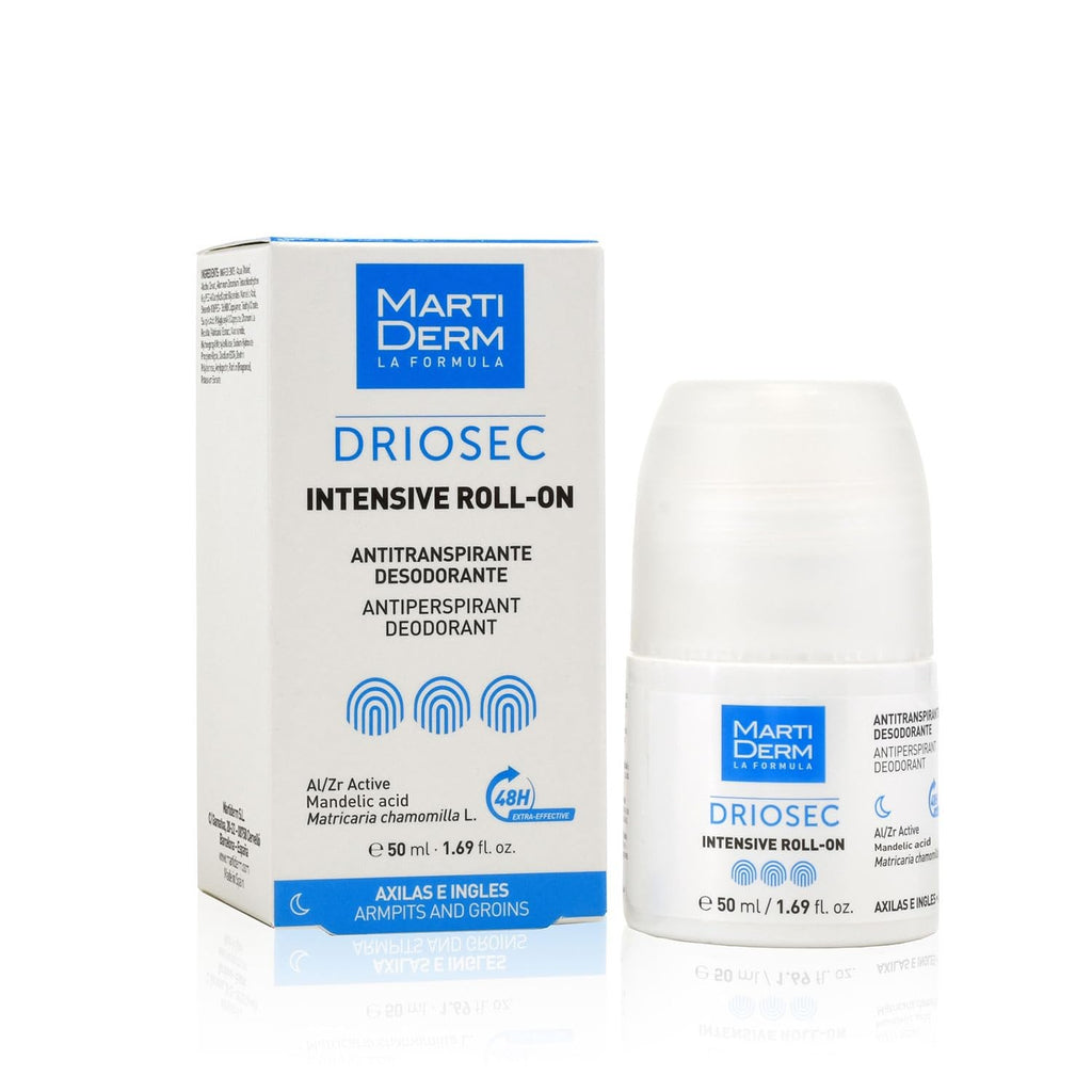 MartiDerm La Fórmula Driosec Intensive Roll-On – 50ml | مارتي ديرم رول مكثف للسيطرة على التعرق الزائد – 50 مل