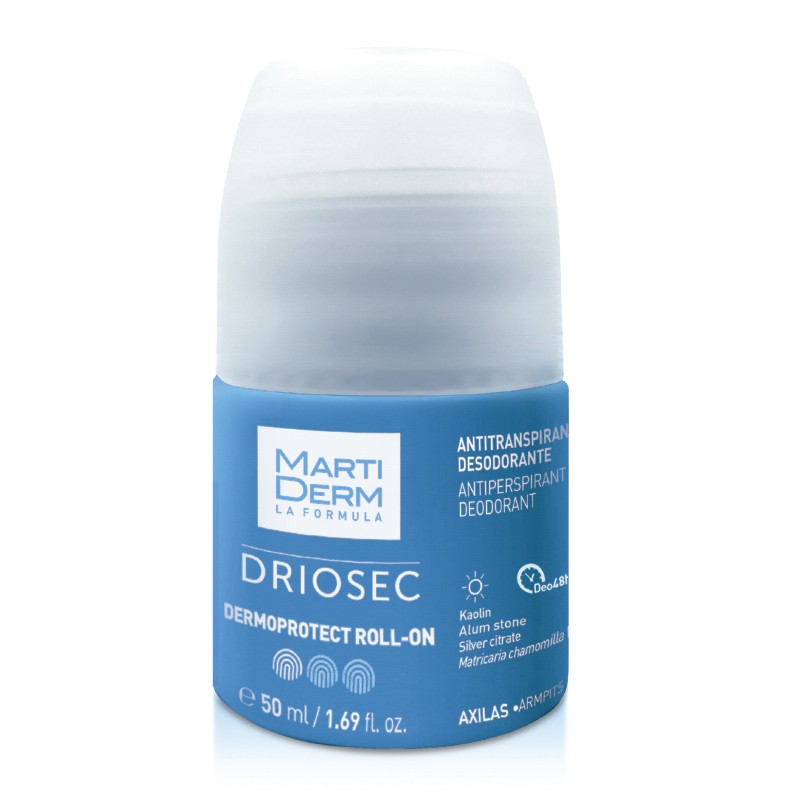 MartiDerm La Fórmula Driosec Dermoprotect Roll-On – 50ml | مارتي ديرم رول مضاد للتعرق ومزيل للرائحة لمدة 48 ساعة – 50 مل