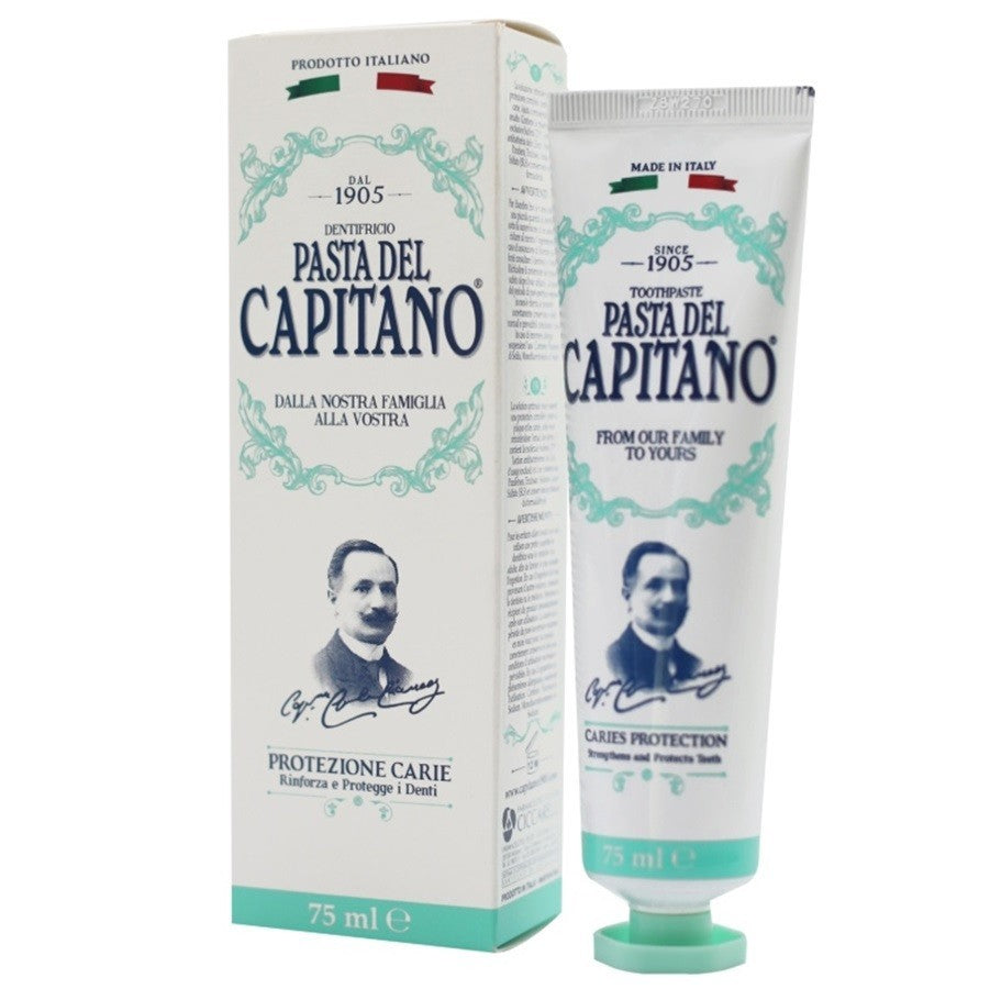 Pasta del Capitano Caries Protection Toothpaste – 75ml | باستا ديل كابيتانو معجون للحماية من التسوس والبلاك – 75 مل