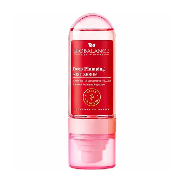 BIOBALANCE Deep Plumping Mist Serum – 80ml | بيو بالانس سيروم بخاخ للترطيب العميق وامتلاء وتحسين مرونة البشرة – 80 مل