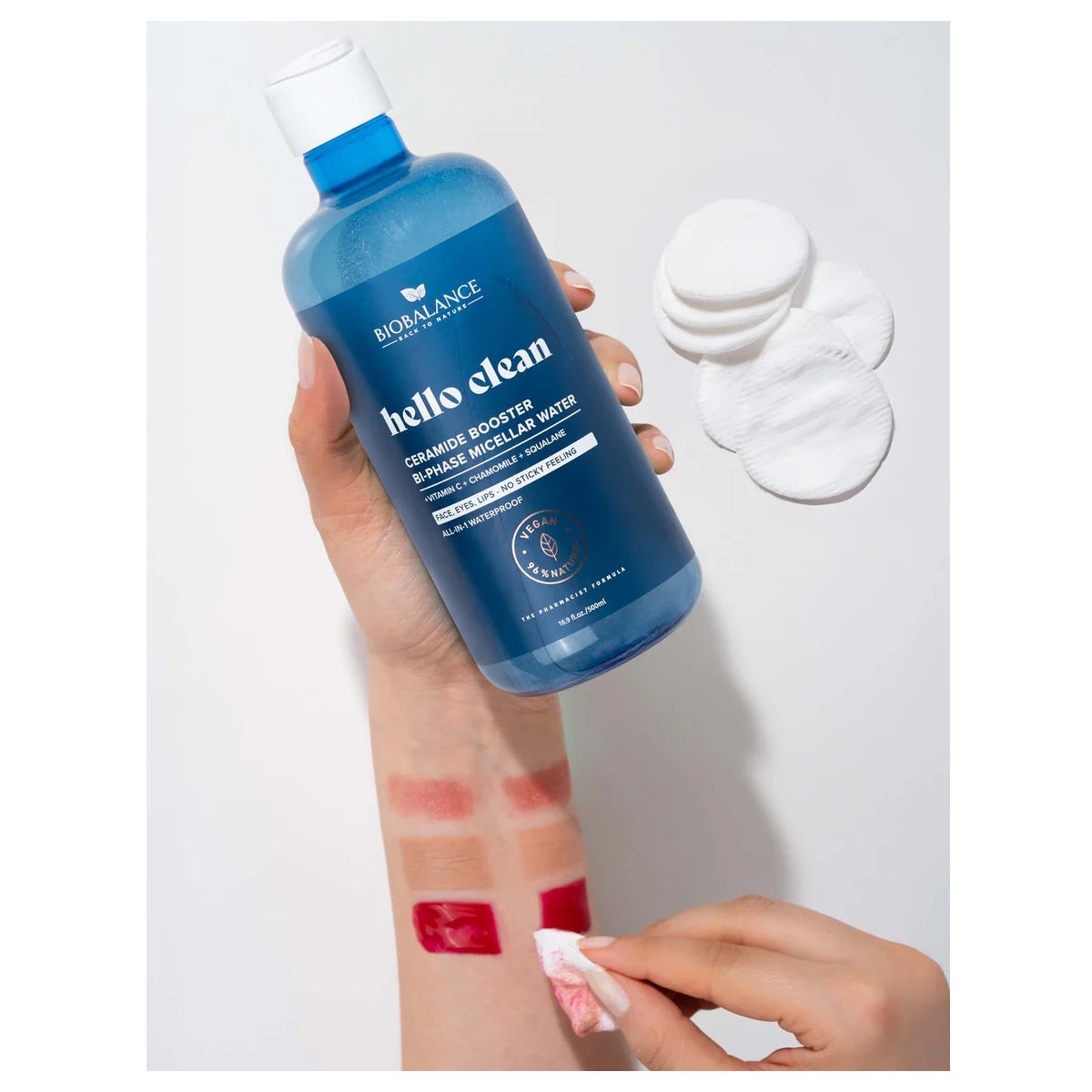 BIOBALANCE Hello Clean Niacinamide Clarity Micellar Water – 500ml | بيو بالانس ماء ميسيلار بالنياسيناميد لتنقية البشرة وتنظيم الدهون – 500 مل