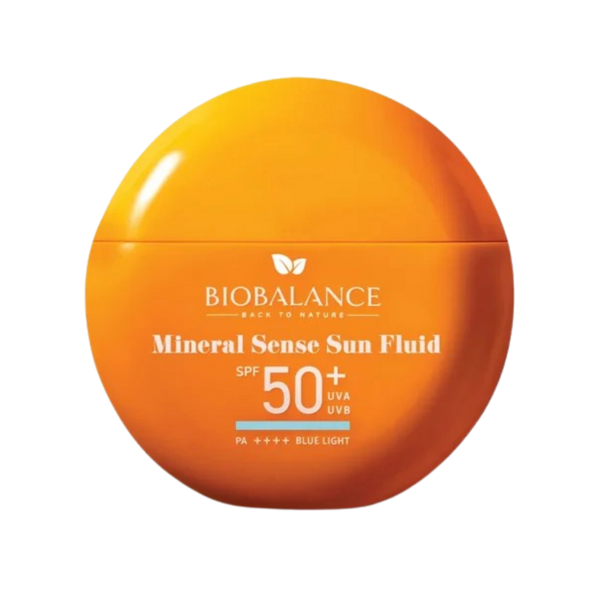 BIOBALANCE Mineral Sense Sun Fluid SPF50+ PA++++ – 40ml | بيو بالانس واقي شمس معدني للبشرة الحساسة SPF50+ – 40 مل