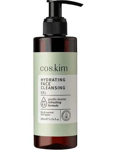 COS.KIM Hydrating Face Cleansing Gel – 200ml | كوس كيم جل غسول مرطب للوجه للبشرة الجافة والعادية – 200 مل