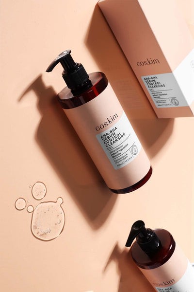 COS.KIM AHA-BHA Sebum Control Cleansing Gel – 200ml | كوس كيم جل غسول للتحكم بالدهون وتنظيف المسام – 200 مل