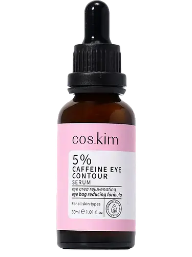 COS.KIM 5% Caffeine Eye Contour Serum – 30ml | كوس كيم سيروم كافيين لمحيط العين لتخفيف الانتفاخ والهالات – 30 مل