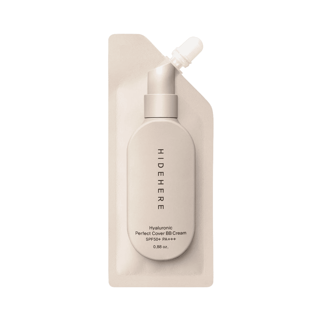 HIDEHERE Hyaluronic Perfect Cover BB Cream SPF50+ PA+++ – 25g | هايد هير كريم BB بالهيالورونيك لتغطية وتوحيد لون البشرة مع حماية SPF50+ – 25 غم