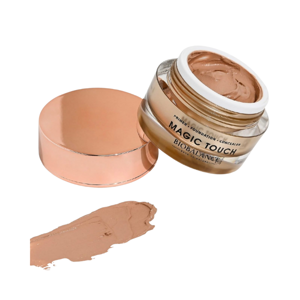 BIOBALANCE Magic Touch Primer • Foundation • Concealer + Vitamin C – 30ml | بيو بالانس ماجيك تتش برايمر وكريم أساس وكونسيلر 3 في 1 بفيتامين C لجميع ألوان البشرة – 30 مل