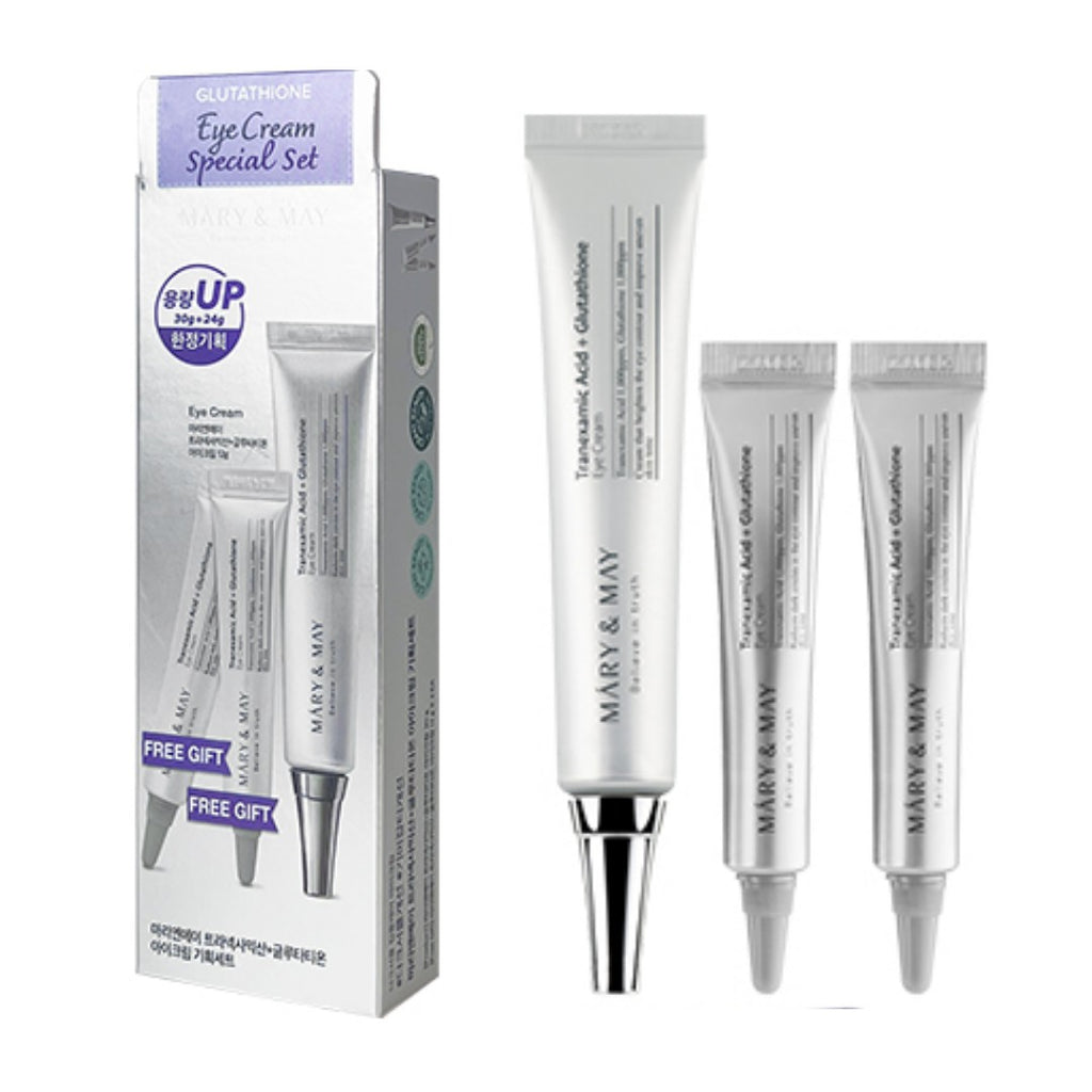 Mary&May Glutathione Eye Cream Special Set – | ماري آند ماي مجموعة كريم تفتيح محيط العين وتقليل الهالات