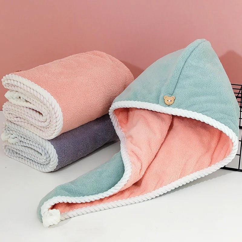 MURA Microfiber Hair Towel  | مورا منشفة مايكروفايبر لتجفيف الشعر وتقليل الاحتكاك والنفشة