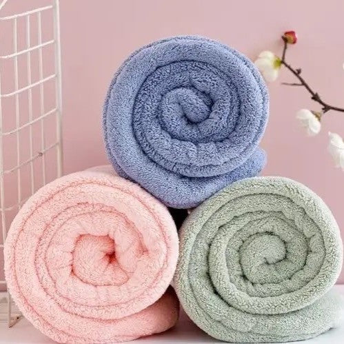 MURA Microfiber Hair Towel  | مورا منشفة مايكروفايبر لتجفيف الشعر وتقليل الاحتكاك والنفشة