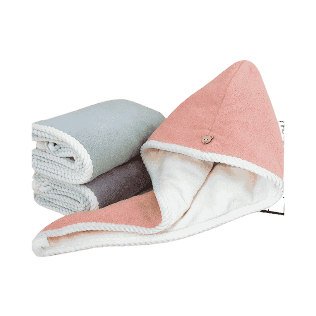 MURA Microfiber Hair Towel  | مورا منشفة مايكروفايبر لتجفيف الشعر وتقليل الاحتكاك والنفشة