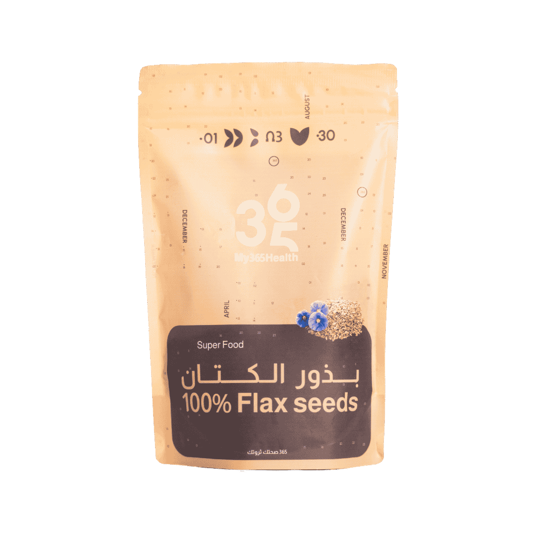 My365Health 100% Flax Seeds – 150g | ماي 365 هيلث بذور الكتان الطبيعية 100% الغنية بالألياف وأوميغا 3 – 150 غم