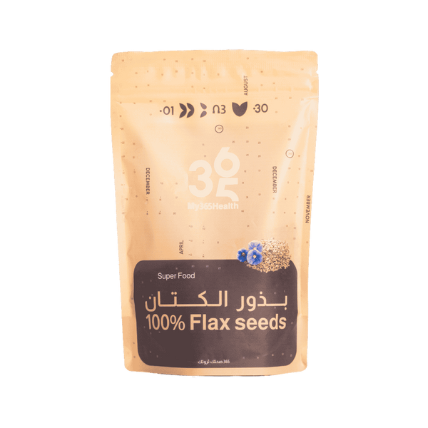My365Health 100% Flax Seeds – 150g | ماي 365 هيلث بذور الكتان الطبيعية 100% الغنية بالألياف وأوميغا 3 – 150 غم