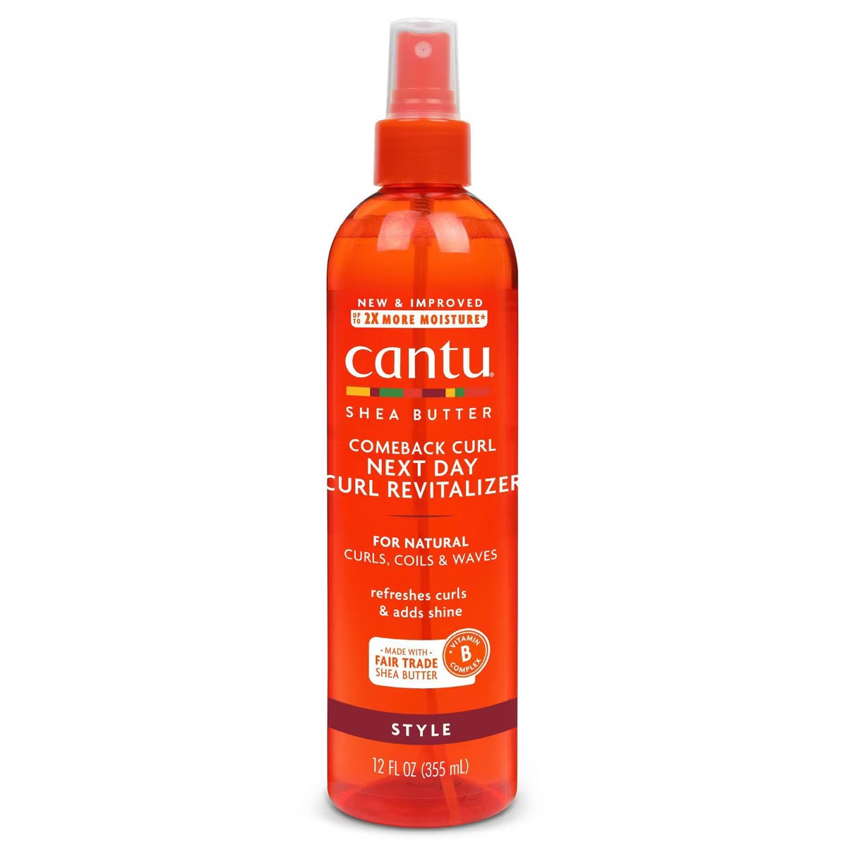 Cantu Shea Butter Comeback Curl Next Day Curl Revitalizer – 355ml | كانتو بخاخ لإعادة تنشيط وتحديد الكيرلز – 355 مل