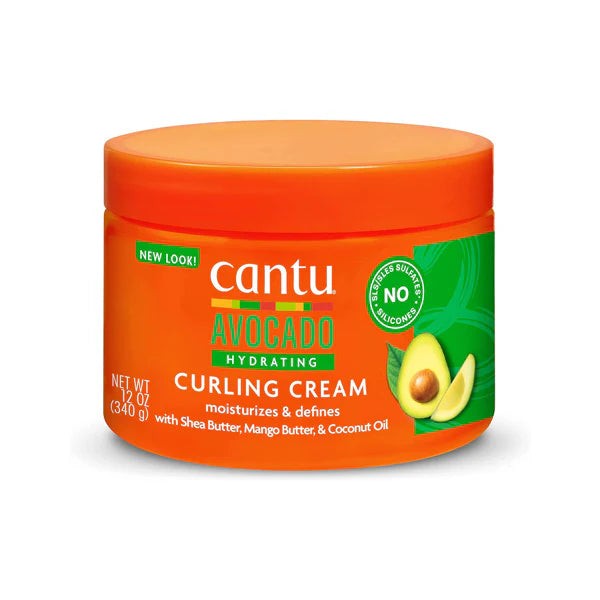 Cantu Avocado Hydrating Curling Cream – 340g | كانتو أفوكادو كريم مرطب لتحديد الكيرلز – 340 غرام