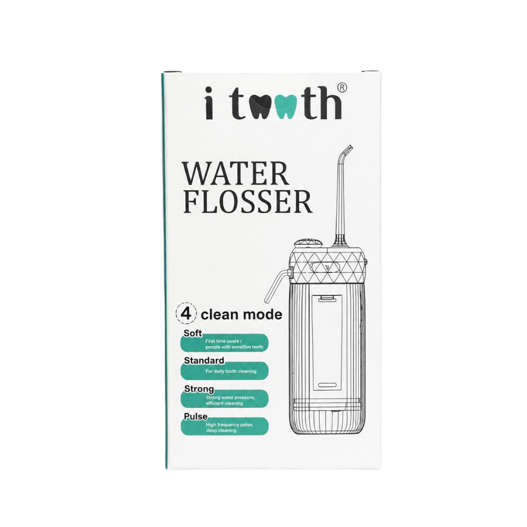 iTooth Water Flosser – 4 Clean Modes | آي توث جهاز تنظيف الأسنان بالماء – 4 أوضاع للتنظيف