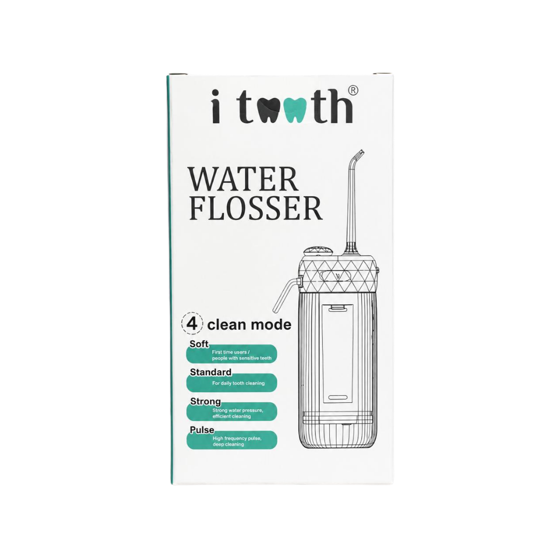 iTooth Water Flosser – 4 Clean Modes | آي توث جهاز تنظيف الأسنان بالماء – 4 أوضاع للتنظيف