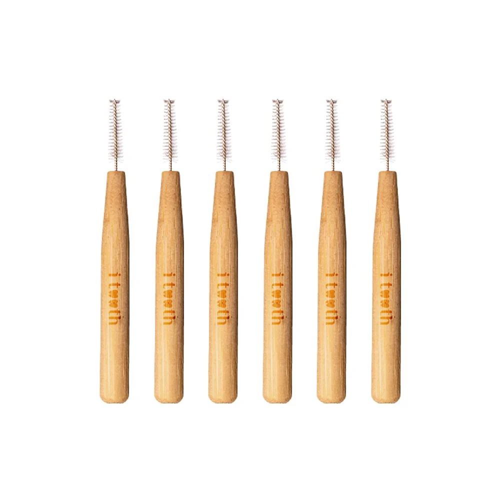 iTooth Interdental Bamboo Brush 6 pcs | آي توث فرش بين الأسنان من البامبو ٦ قطع