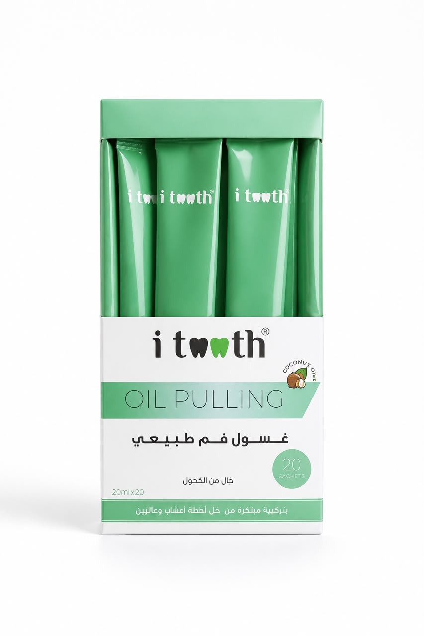 iTooth Oil Pulling – 20 Sachets | آي توث أكياس المضمضة بالزيت – 20 كيس