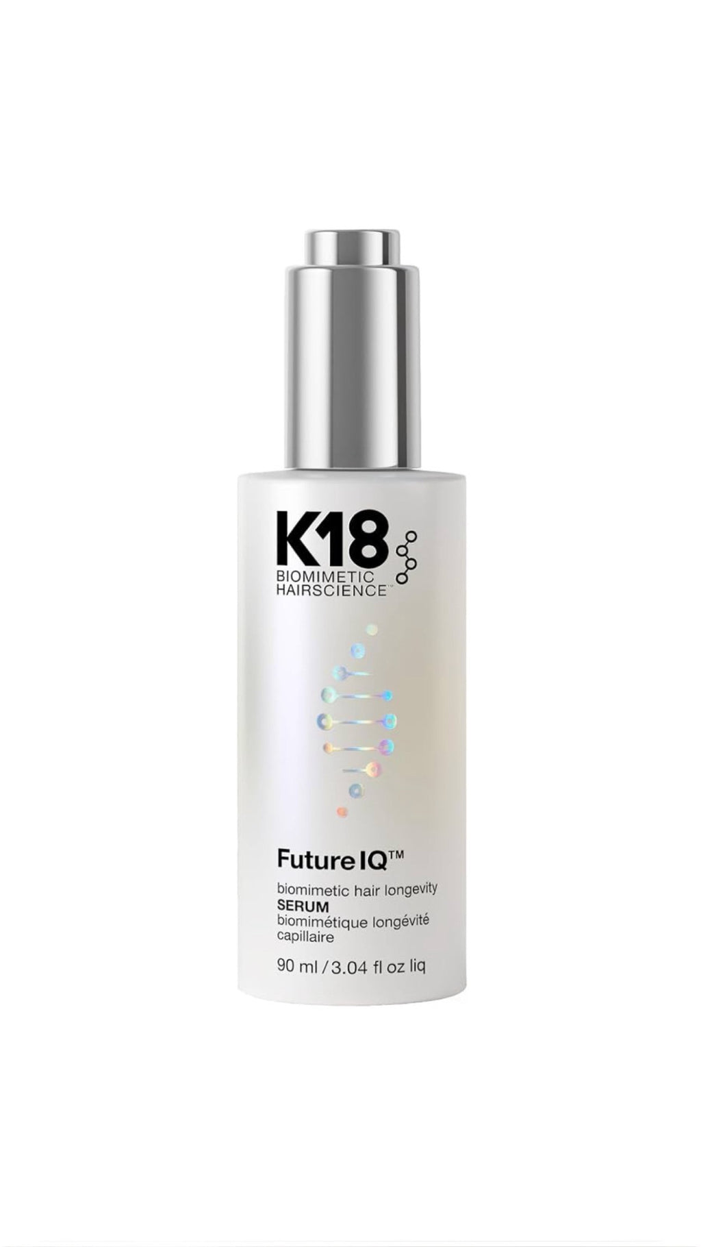 K18 FutureIQ™ Biomimetic Hair Longevity Serum – 90ml | كي 18 فيوتشر IQ سيروم بايوميميتيك لدعم كثافة الشعر وصحة الفروة – 90 مل