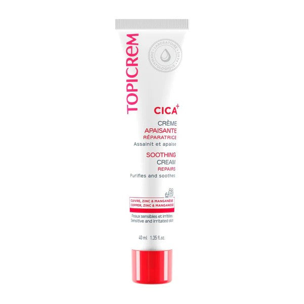 Topicrem CICA+ Soothing Cream - 40ml | توبيكريم سيكا بلس كريم مرمم ومهدئ للبشرة المتهيجة - 40 مل