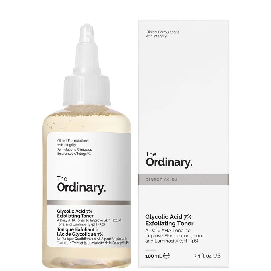 ذا أورديناري تونر مقشر بحمض الجليكوليك 7% – 100مل | The Ordinary Glycolic Acid 7% Exfoliating Toner – 100ml