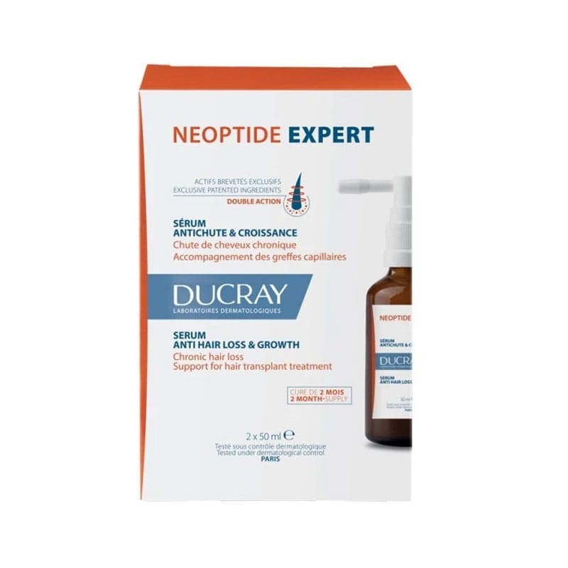 Ducray Neoptide Expert Anti-Hair Loss & Growth Serum – 2 × 50ml | دوكراي نيوبتايد اكسبرت سيروم مضاد لتساقط الشعر ومحفز للنمو – 2 × 50 مل