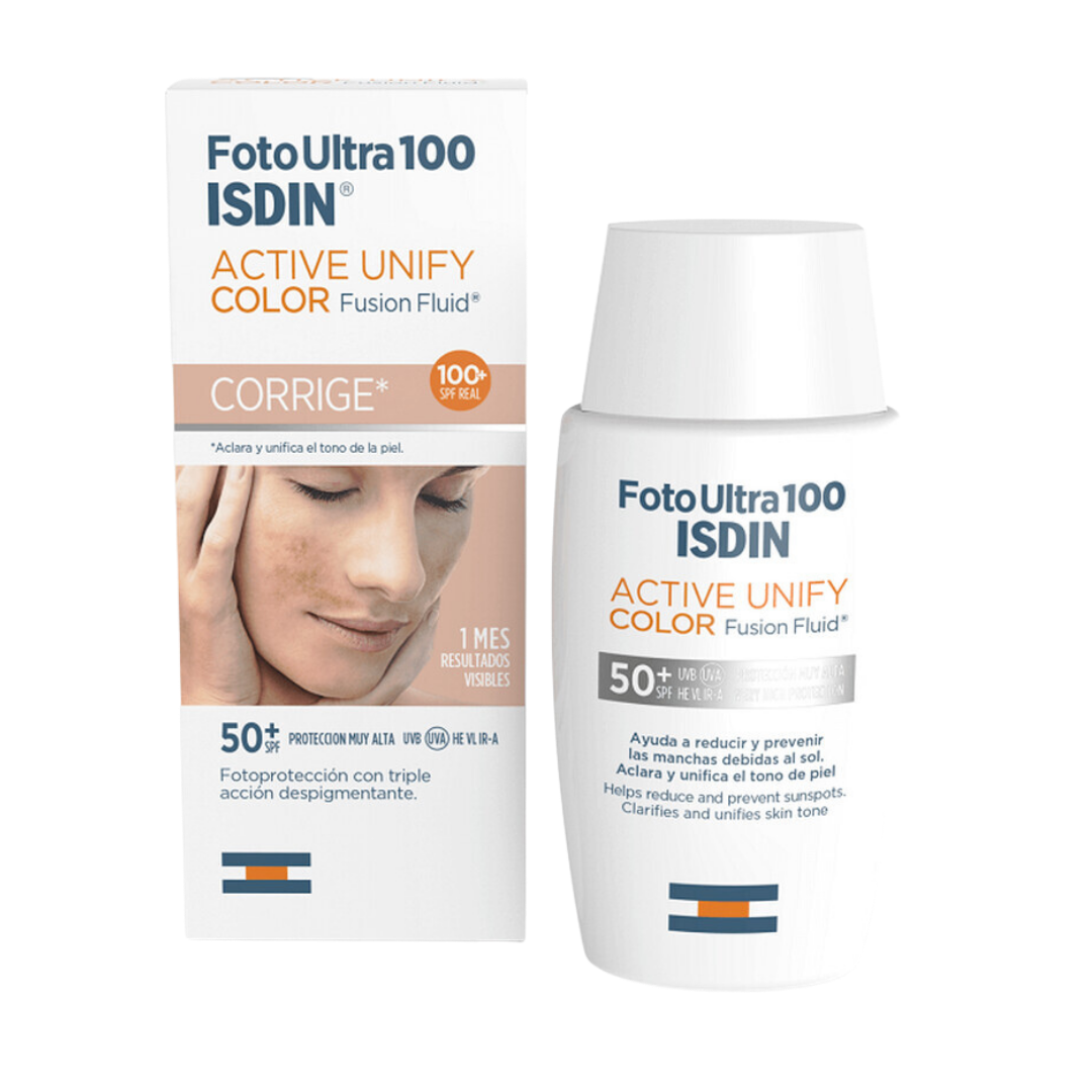 ISDIN FotoUltra 100 Active Unify Color SPF50+ – 50ml | ايزدين فوتو الترا 100 اكتف يونيفاي كولور واقي شمس ملون للتصبغات SPF50+ – ٥٠ مل