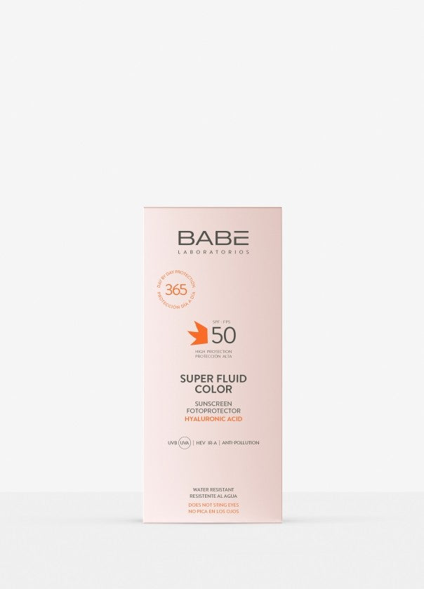 BABÉ Super Fluid Color Mattifying SPF50 – 50ml | بابي واقي شمس ملون ومطفي للبشرة الدهنية SPF50 – 50 مل