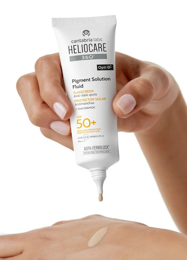 HELIOCARE 360° Pigment Solution Fluid SPF50+ – 50ml | كنتابريا لابز واقي شمس للتصبغات وتوحيد لون البشرة SPF50+ – 50 مل