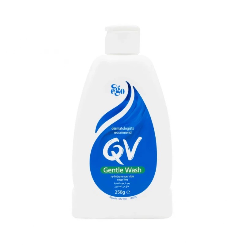 QV Gentle Wash – 250g | كيو في غسول لطيف ومرطب للبشرة الجافة والحساسة – 250 غ