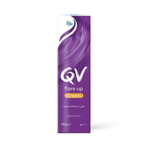 QV Flare Up Cream – 100g | كيو في كريم مهدئ للجفاف والحكة وتهيج البشرة – 100 غ