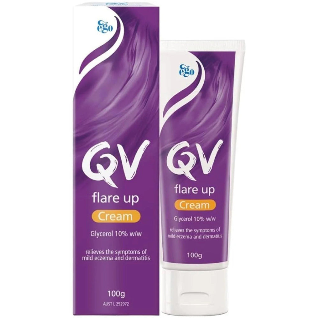 QV Flare Up Cream – 100g | كيو في كريم مهدئ للجفاف والحكة وتهيج البشرة – 100 غ