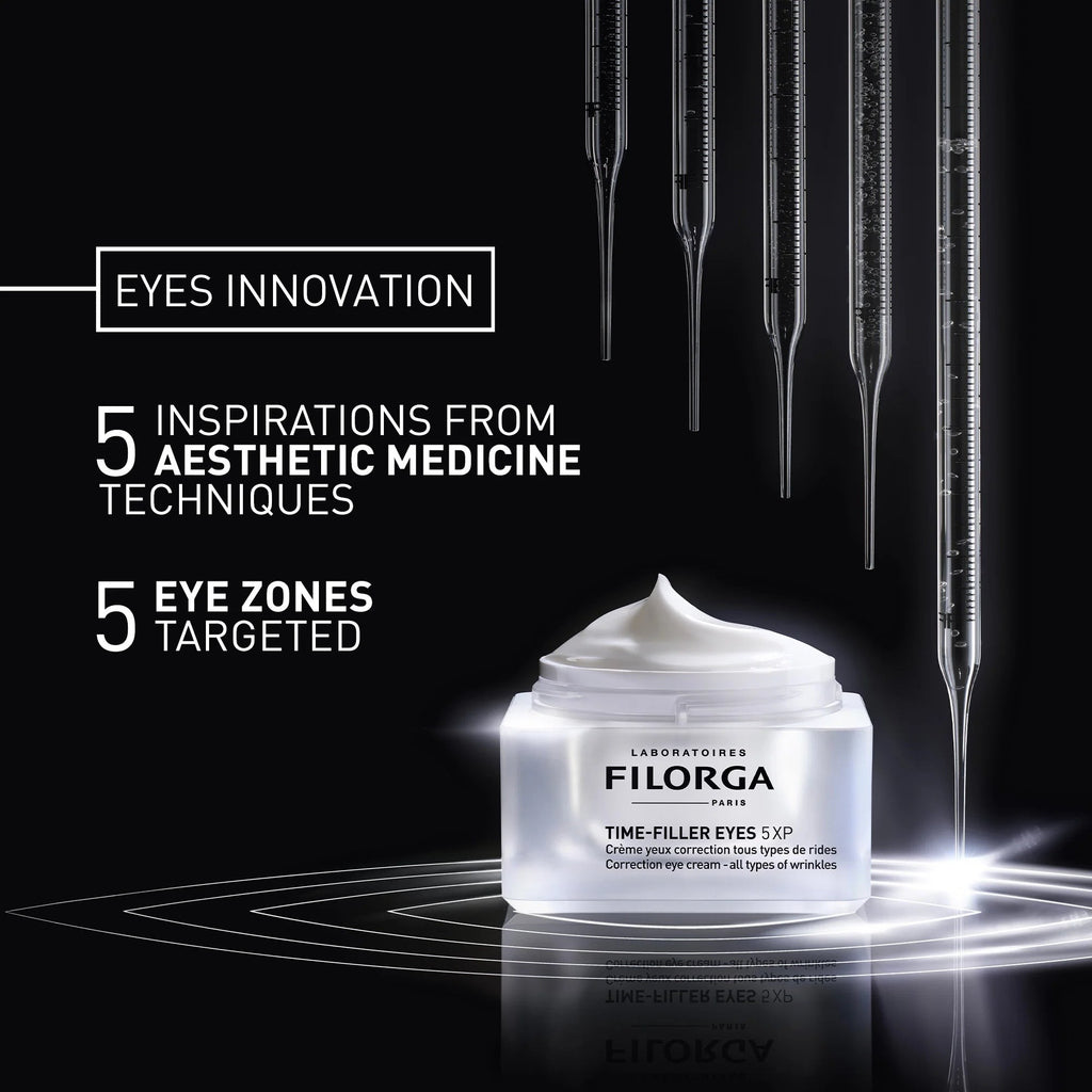 Filorga Time-Filler Eyes 5XP – 15ml | فيلورغا كريم متكامل لتجاعيد ومظهر التعب حول العين – 15 مل