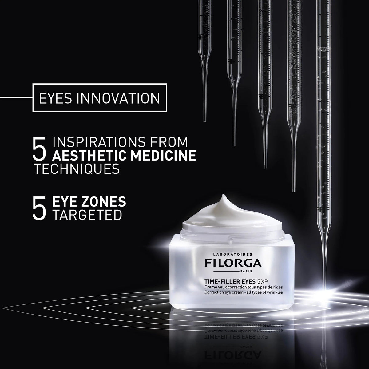Filorga Time-Filler Eyes 5XP – 15ml | فيلورغا كريم متكامل لتجاعيد ومظهر التعب حول العين – 15 مل