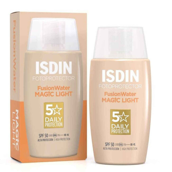 ISDIN Fotoprotector Fusion Water MAGIC Light SPF 50 – 50ml | إيزدين واقي شمس ملون للوجه SPF 50 درجة فاتحة – 50 مل