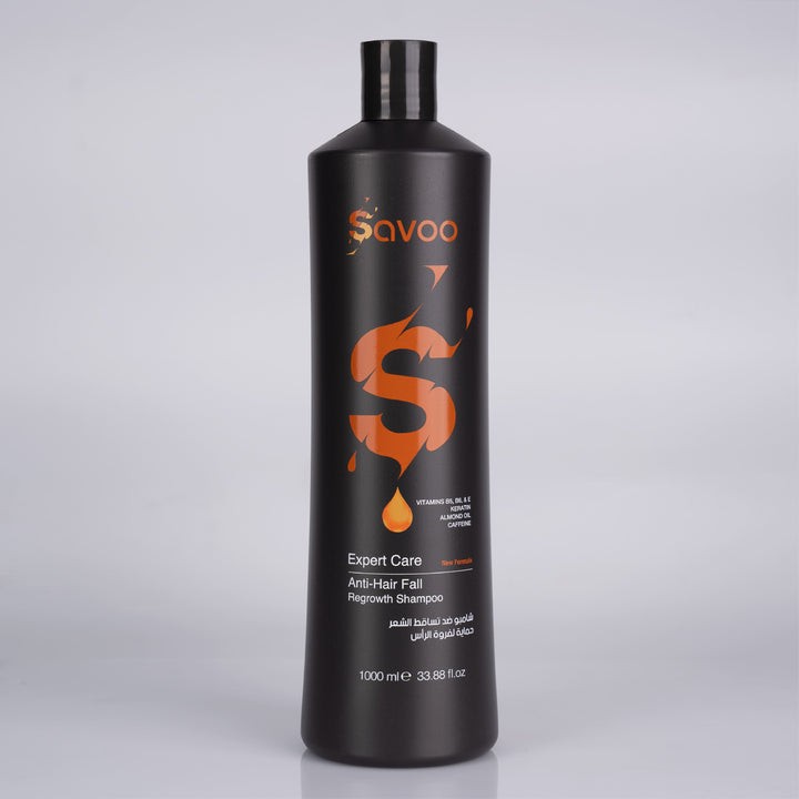 SAVOO Expert Care Anti-Hair Fall Regrowth Shampoo – 400ml | سافو شامبو لتقليل تساقط الشعر وتقويته ودعم نموه – 400 مل