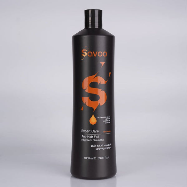 SAVOO Expert Care Anti-Hair Fall Regrowth Shampoo – 400ml | سافو شامبو لتقليل تساقط الشعر وتقويته ودعم نموه – 400 مل