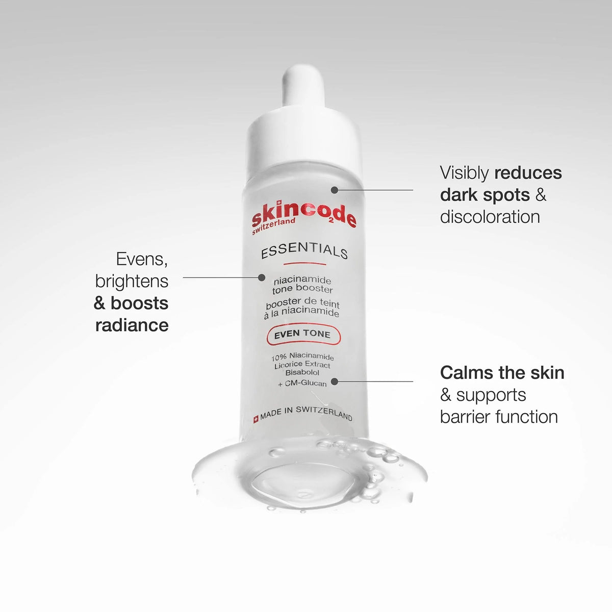 Skincode Essentials Niacinamide Tone Booster – 30ml | سكن كود سيروم توحيد وتفتيح لون البشرة بالنياسيناميد – 30 مل