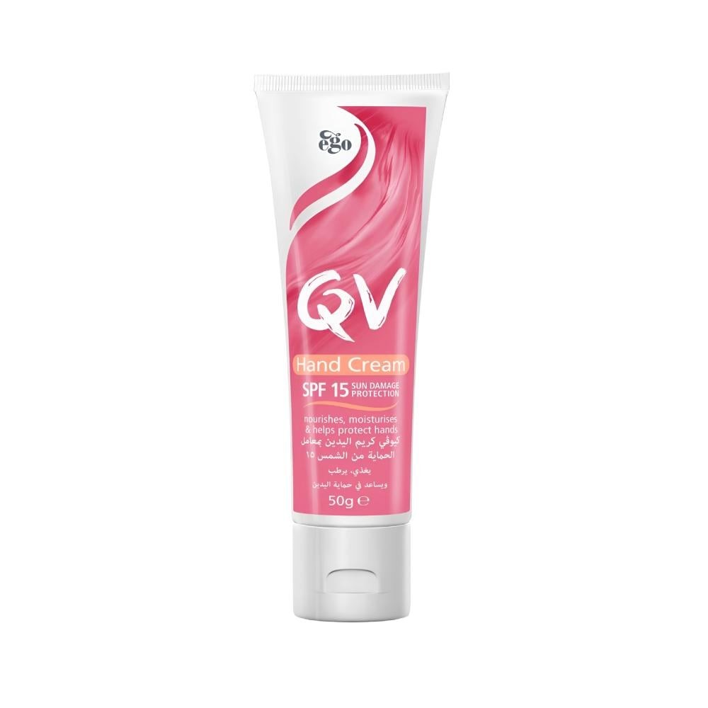 QV Hand Cream SPF 15 – 50g | كيو في كريم مرطب لليدين مع حماية من الشمس SPF 15 – ٥٠ غرام