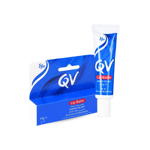 QV Lip Balm SPF 30 – 15g | كيو في مرطب شفاه واقٍ من الشمس SPF 30 – 15 غ