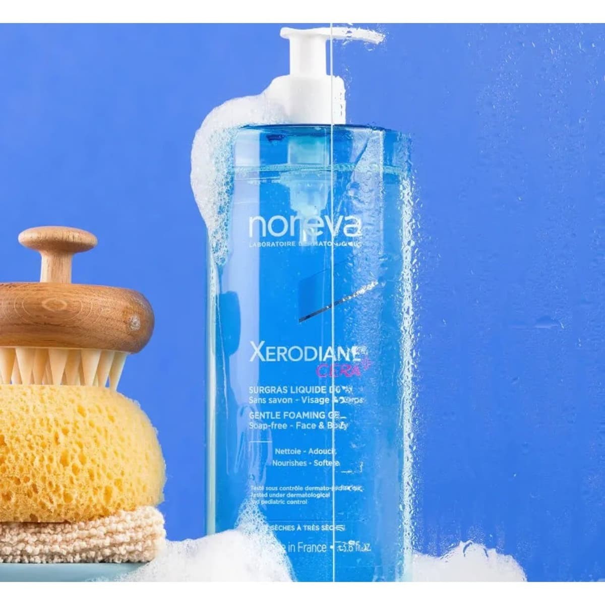 Noreva Xerodiane Cera+ Surgras Liquide Doux – 1000ml | نوريفا زيروديان سيرا بلس جل منظف لطيف ومرطب للوجه والجسم – 1000 مل