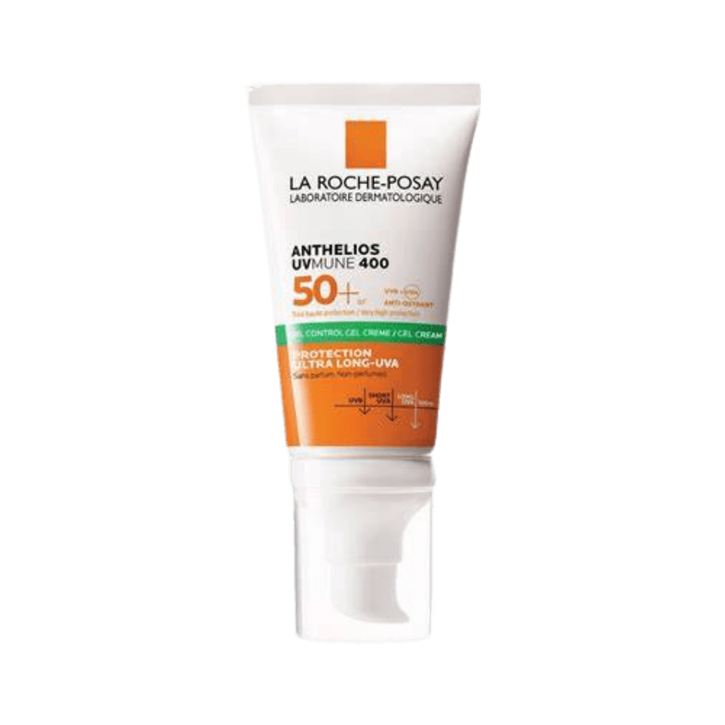 La Roche-Posay Anthelios UVMune 400 Oil Control Gel-Cream SPF50+ – 50ml | لاروش بوزيه واقي شمس جل-كريم للتحكم بالدهون واللمعان SPF50+ – ٥٠ مل