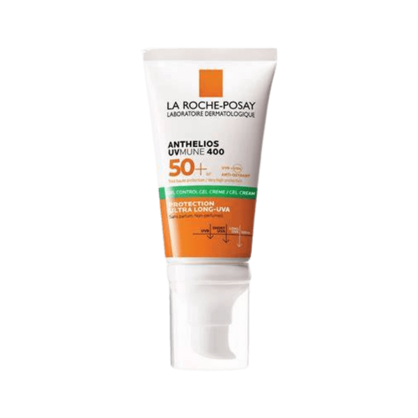 La Roche-Posay Anthelios UVMune 400 Oil Control Gel-Cream SPF50+ – 50ml | لاروش بوزيه واقي شمس جل-كريم للتحكم بالدهون واللمعان SPF50+ – ٥٠ مل