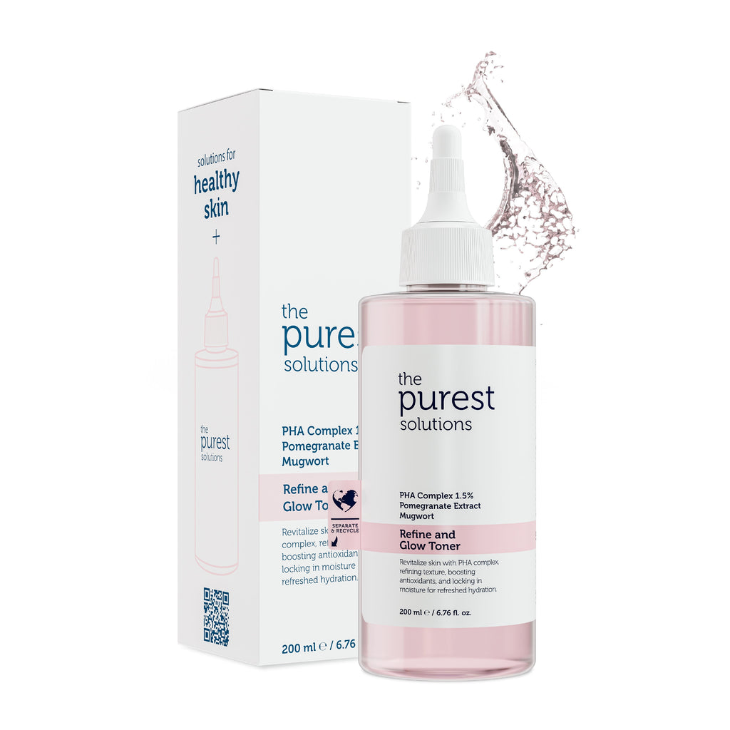 The Purest Solutions Refine and Glow Toner – 200ml | ذا بيورست سولوشنز تونر مقشر لطيف لتنعيم وإشراقة البشرة – 200 مل