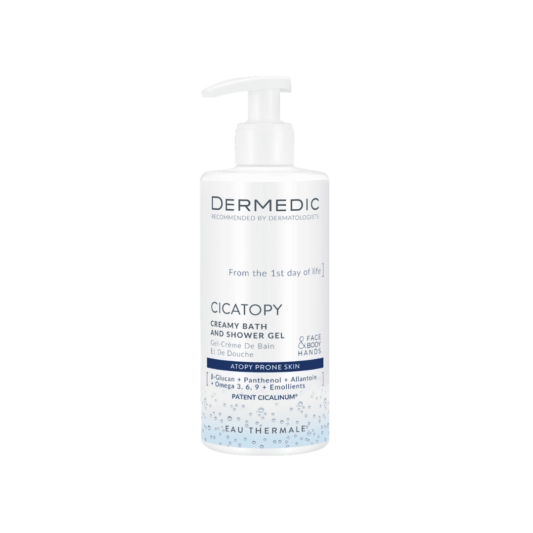 Dermedic Cicatopy Creamy Bath and Shower Gel – 300ml | ديرميديك سيكاتوبي جل كريمي لطيف لتنظيف وترطيب البشرة الحساسة والجافة جداً – 300 مل