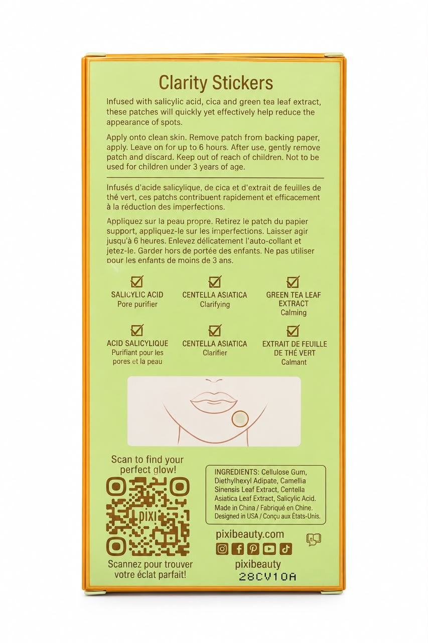 Pixi Skintreats Clarity Stickers - لاصقات الحبوب من بيكسي 24 قطعة