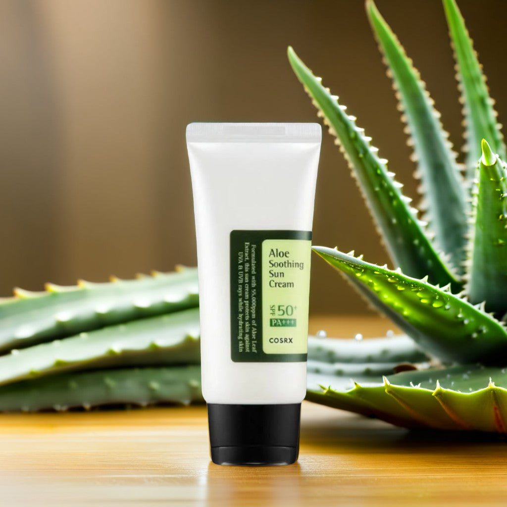 Cosrx Aloe Soothing Sun Cream SPF50 PA+++ - 50ml | كوزركس واقي شمس و مهدئ للبشرة Spf50 - 50 مل